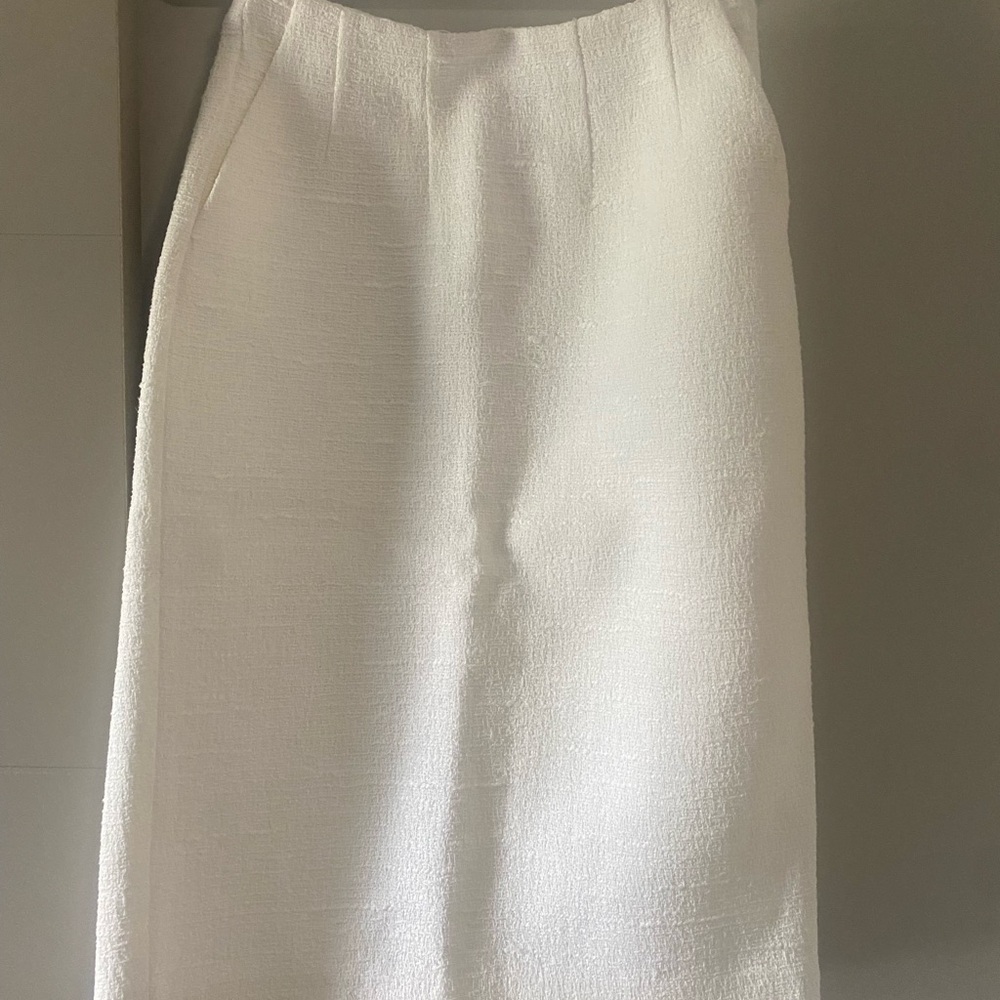 BABATON White Textured Skirt